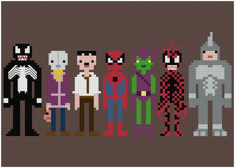 Illustration for article titled I Want All These Impossibly Cool 8-Bit Cross-Stitches